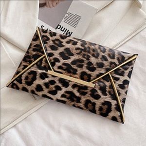 NEW * Leopard Clutch Bag